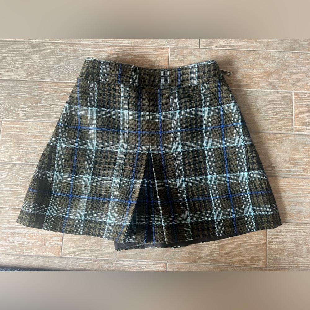 Tibi plaid skort